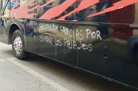 Manifestaciones en Talca por futura alza en el precio de los pasajes de buses rurales