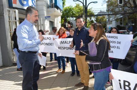 Vecinos de Río Claro protestan contra constructora Malpo debido a problemas en sus viviendas