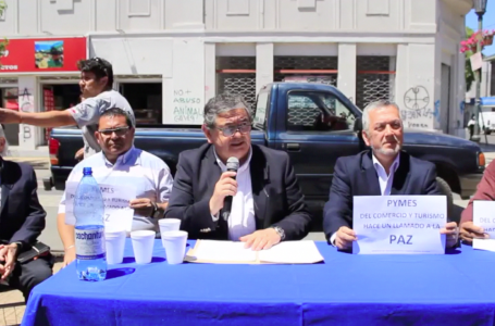 Concejal Figueroa y comerciantes talquinos realizan llamado a la paz y la justicia social