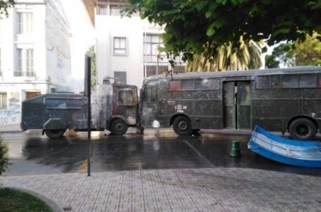 incendio, choque y una explosión marcaron la nueva jornada de protestas en la región del Maule