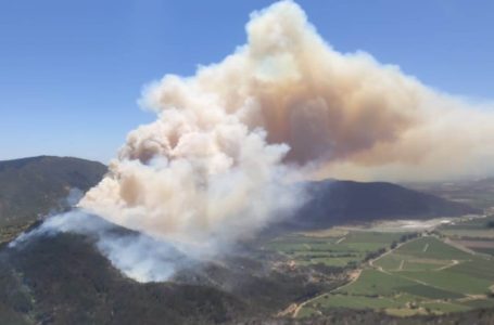 Incendios forestales activos en San Clemente y Sagrada Familia