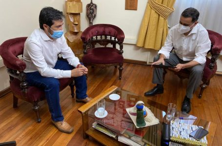 Diputado Hugo Rey se reunió con Alcalde Javier Muñoz para analizar pandemia por Covid-19 en la comuna