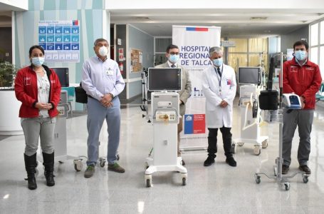 Entregan 15 Equipos para Pacientes Críticos al Hospital Regional de Talca