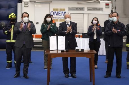 Presidente Piñera promulga ley que establece el nuevo Sistema Nacional de Prevención y Respuesta ante Desastres