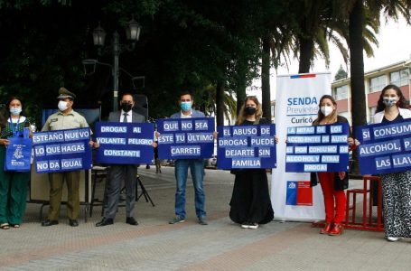 Senda Curicó realizó campaña preventiva para Año Nuevo