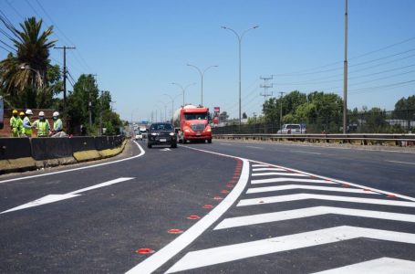 Autoridades abren salida 8 Sur de la ruta 5 frente a la ciudad de Talca