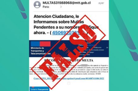 MTT advierte de falsa infracción de tránsito por correo electrónico