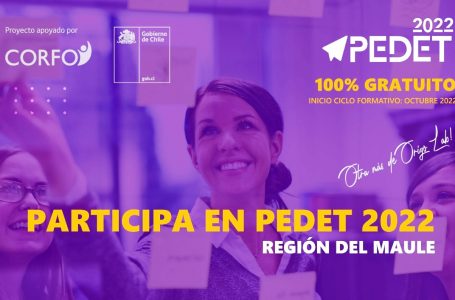 Lanzan PEDET 2022: el concurso para emprendimientos en etapas temprana de la región del Maule